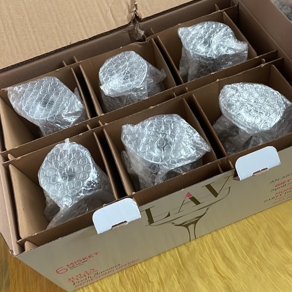 Brand New Margarita Glasses Set of 6 Cocktail Frozen Drink 10.25 oz Clear Glass - Picture 5 of 16